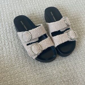 Like new Marc Fisher Sherpa Slides